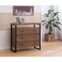 Coaster Furniture 902762 3-drawer Accent Cabinet Rustic Amber